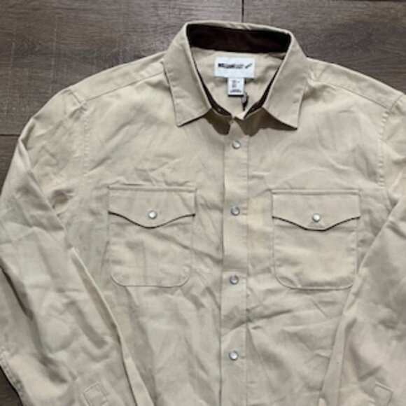 New William Rast Pearl Snap Button Up Bright Western Shirt Mens Size Large NWT - Picture 1 of 9